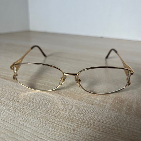 Versace Mod.1034-B 1002 Gold Metal Eyeglasses Frames 55-15 135 Italy - Picture 2 of 8